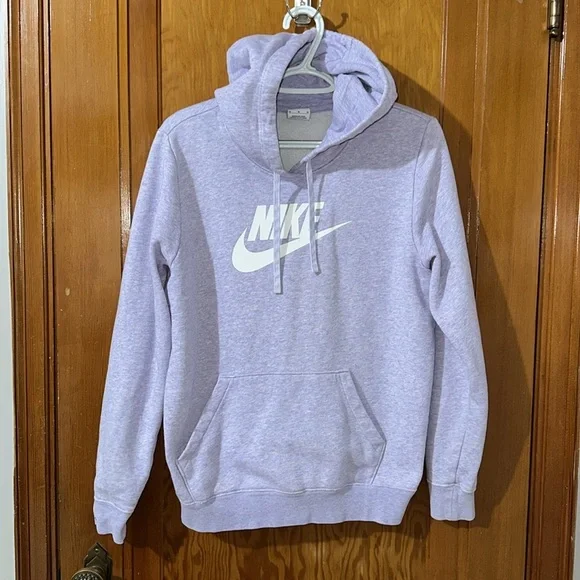 Women’s Nikes, lavender sweatshirt, size medium. - Picture 2 of 7